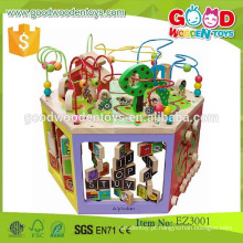 Venda de equipamentos de creatividade infantil centro de jogos OEM brinquedos de madeira inteligente brinquedos EZ3001